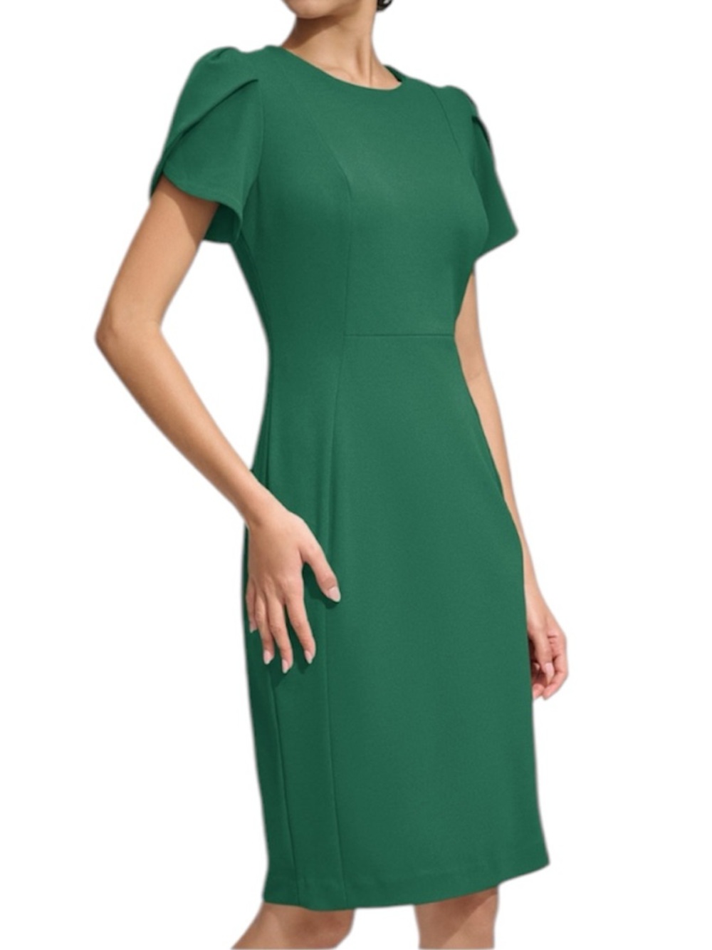 Calvin Klein Emerald Green Midi Dress